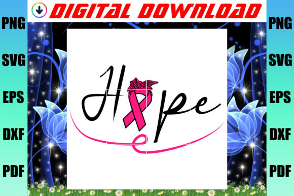 Breast Cancer Hope Pink Graphics and Print Templates