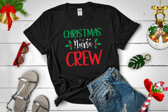 Christmas Nurse Crew: Graphics for T-Shirt Designs