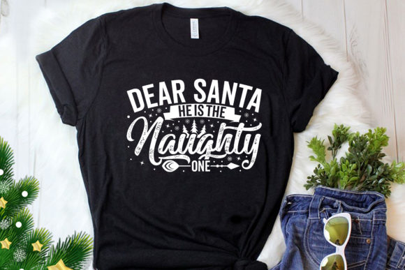 Christmas T-Shirt Typography SVG Design: Graphics & T-Shirt Designs