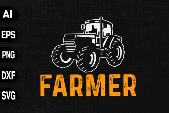 Farmer Tractor Funny Gift Design Graphics
