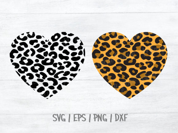 Hearts and Leopard Plaid SVG for Graphics and Illustrations