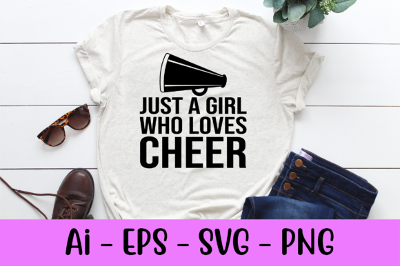 Just a Girl Who Loves Cheer Svg: Graphics & Print Templates Review