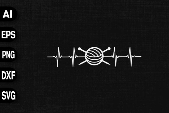 Knitting Heartbeat: Graphics for T-Shirt Designs