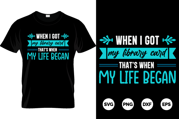 Librarian T-Shirt Design: Graphics for Print Templates