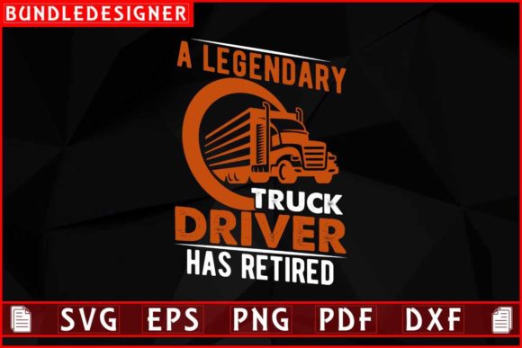 Trucker SVG Graphics & Print Templates for Brands