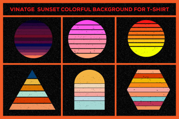 Vintage Sunset Graphics and Backgrounds